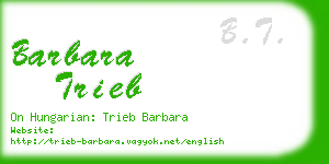 barbara trieb business card